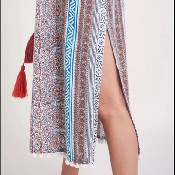 Roller Rabbit August Border Azita Dress in Cloud, New with Tags - Picture 3 of 6